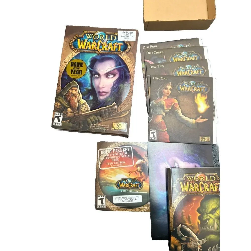 World Of Warcraft Original Box - PC Game, Blizzard Complete Good Shape